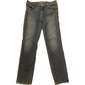 Eddie Bauer Slightly Curvy Slim Straight Jeans Women’s 10 (30x28) Medium Wash